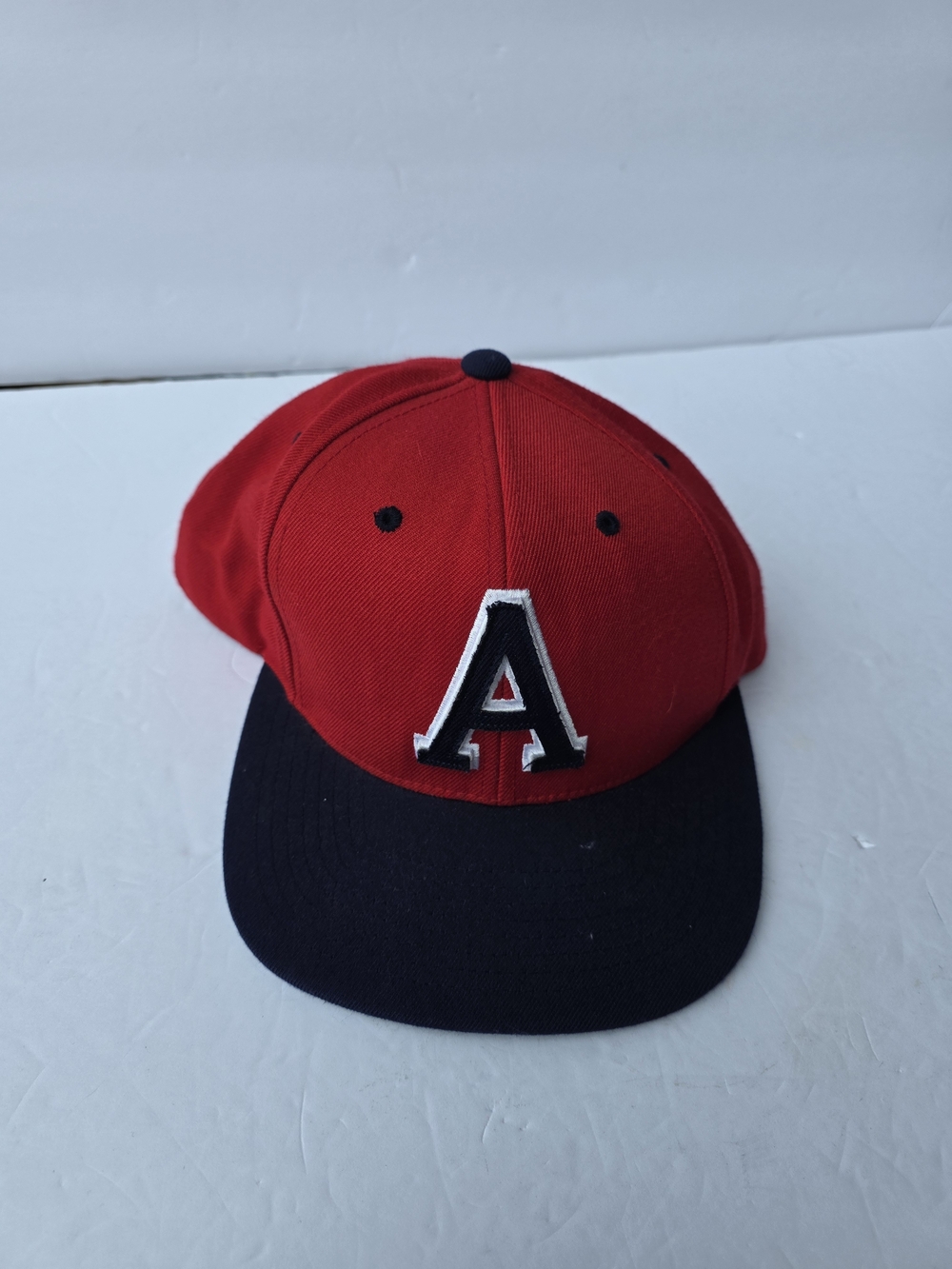 Aeropostale “A” Logo Snapback Hat Red Navy One Size